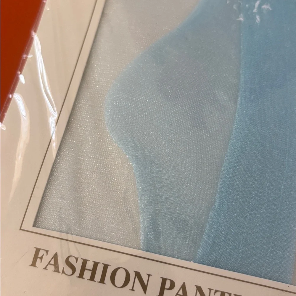Blue Shimmy Glitter Pantyhose hosiery new - Picture 3 of 3